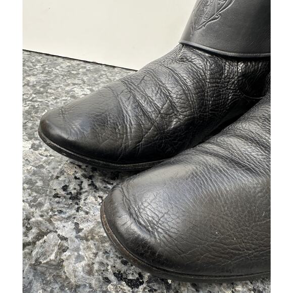 Women’s Gucci Horsebit Riding Boots Shoes Knee Black Sz EUR 38.5 204175 - Picture 4 of 16